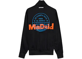 adidas x Bad Bunny DtMF Tour Madrid Firebird Track Jacket Black - authentic adidas apparel