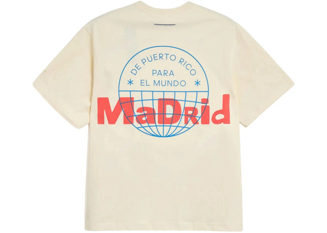 adidas x Bad Bunny DtMF Tour Madrid Heavyweight Merch Tee Cream White