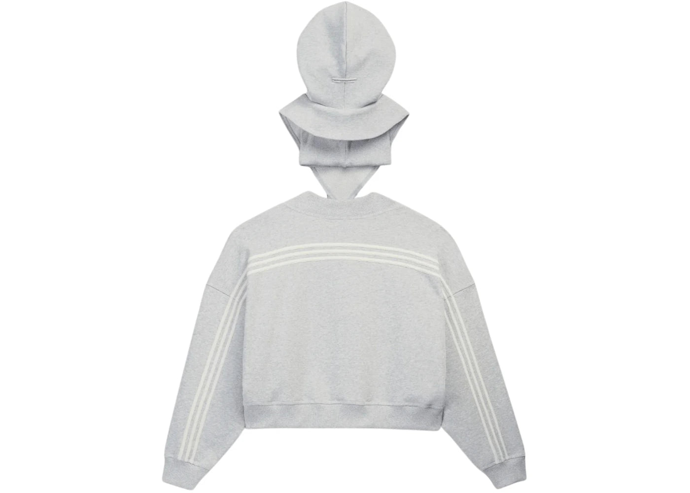 adidas x Bad Bunny Hooded Balaclava Crewneck Light Grey - vue secondaire B