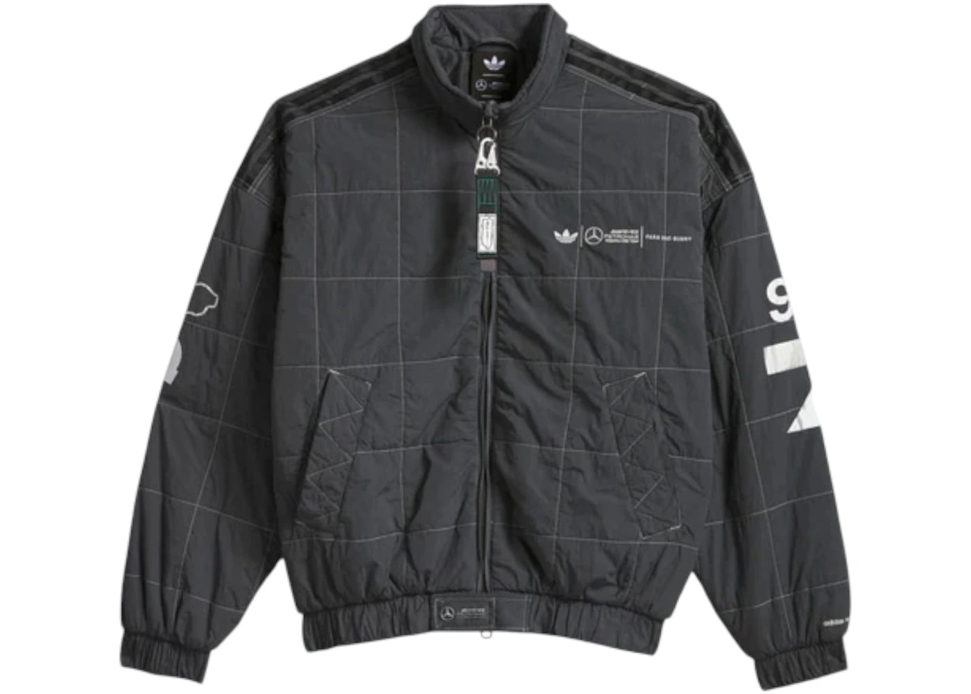 adidas x Bad Bunny x Mercedes-AMG F1 Racing Jacket Grey - vue 360