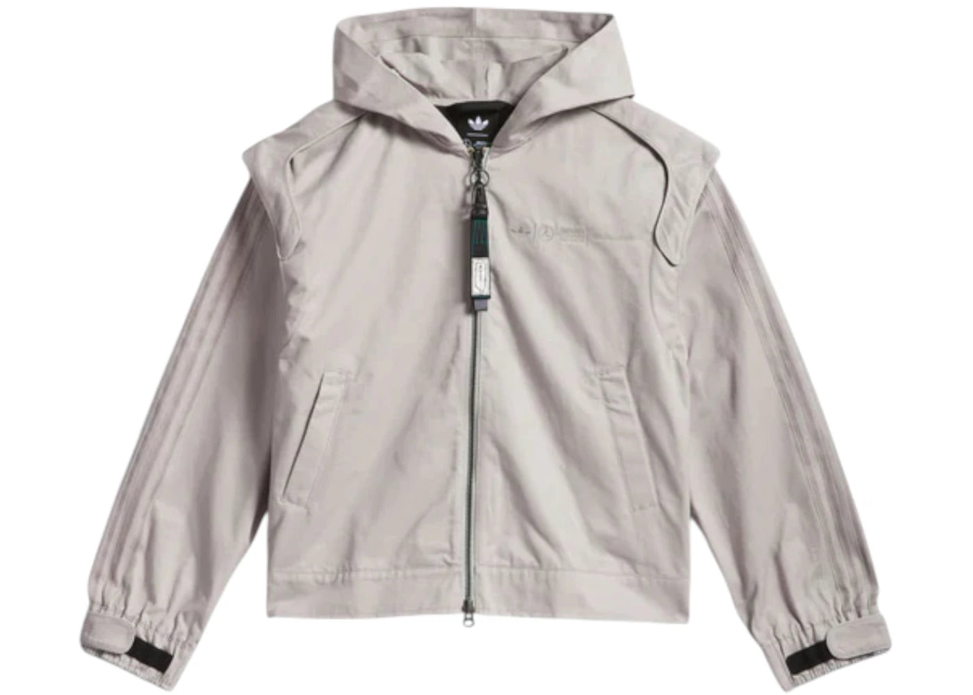 adidas x Bad Bunny x Mercedes-AMG F1 Racing Zip Up Balaclava Track Top Grey - vue secondaire A