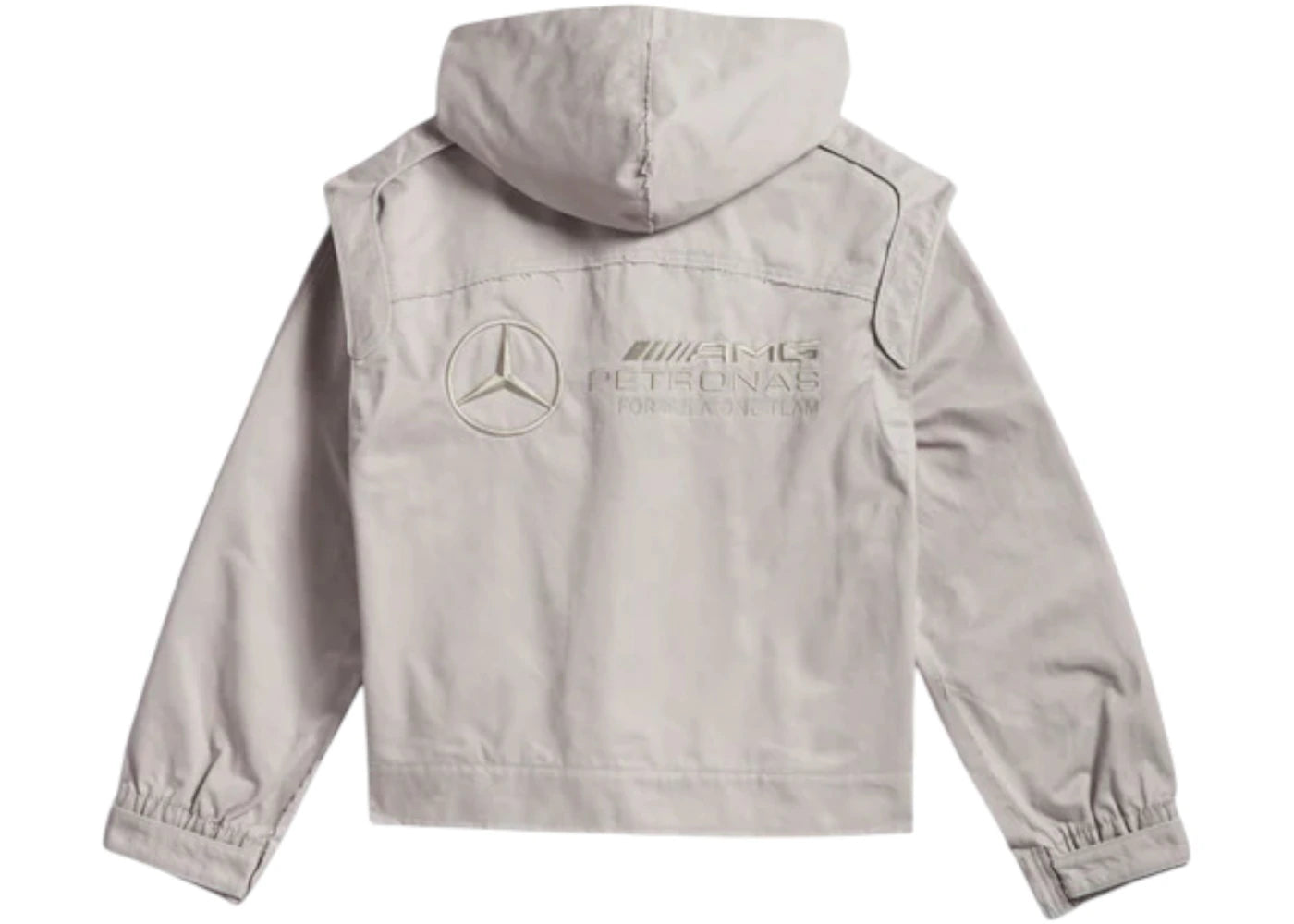adidas x Bad Bunny x Mercedes-AMG F1 Racing Zip Up Balaclava Track Top Grey - vue 360