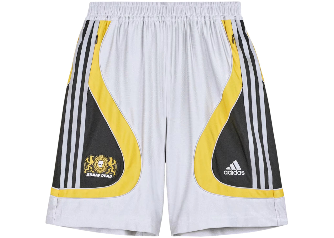 adidas x Brain Dead Shorts Silver Metallic - vue secondaire A