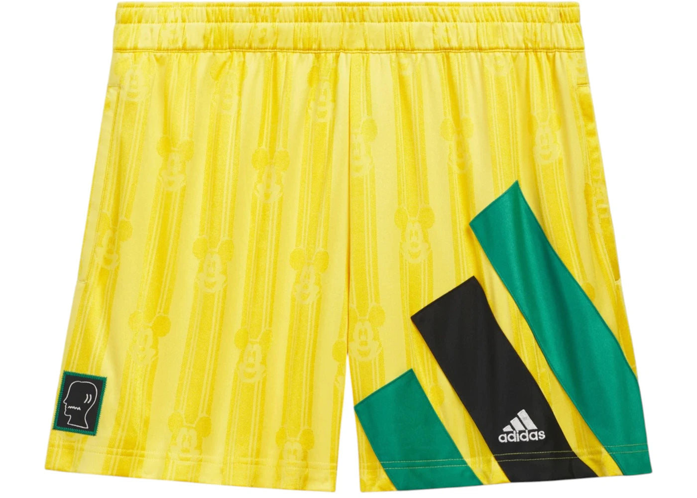 adidas x Brain Dead x Disney Football Shorts Bold Gold - vue secondaire A