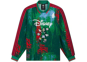 adidas x Brain Dead x Disney Long Sleeve Jersey Red/Bold Green/Blue - vue 360