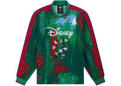 adidas x Brain Dead x Disney Long Sleeve Jersey Red/Bold Green/Blue - apparel view 2