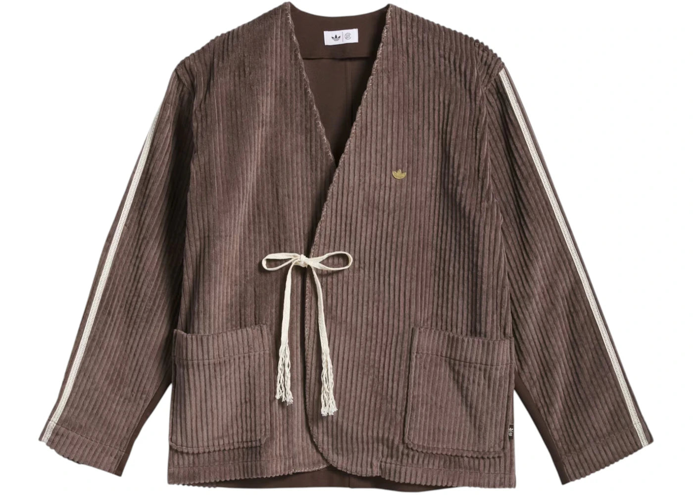 adidas x CLOT Edison Chen Sports Jacket (Asia Sizing) Dark Brown - vue secondaire A