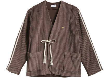 adidas x CLOT Edison Chen Sports Jacket Dark Brown - authentic adidas apparel