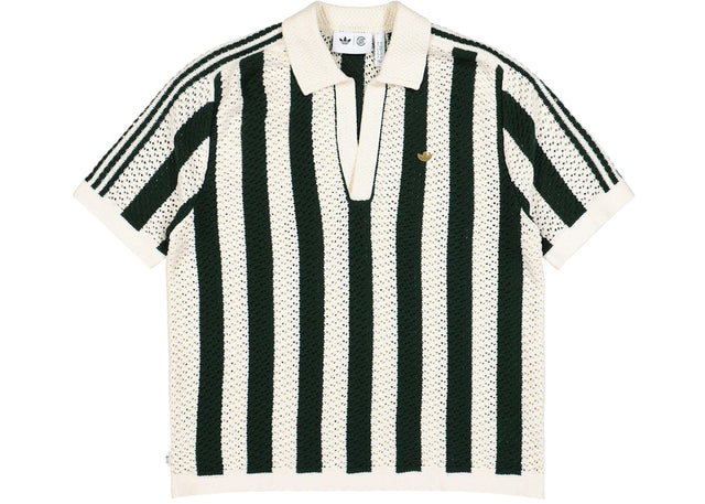 adidas x CLOT Knit Polo Green Night/Cream White