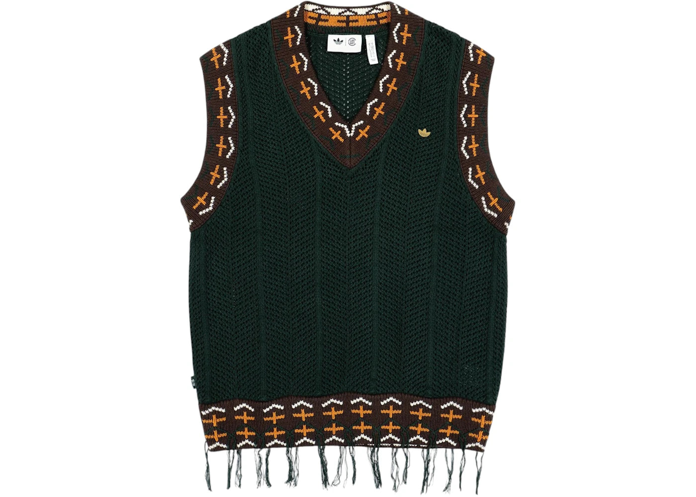 adidas x CLOT Knit Vest Green Night - vue secondaire A