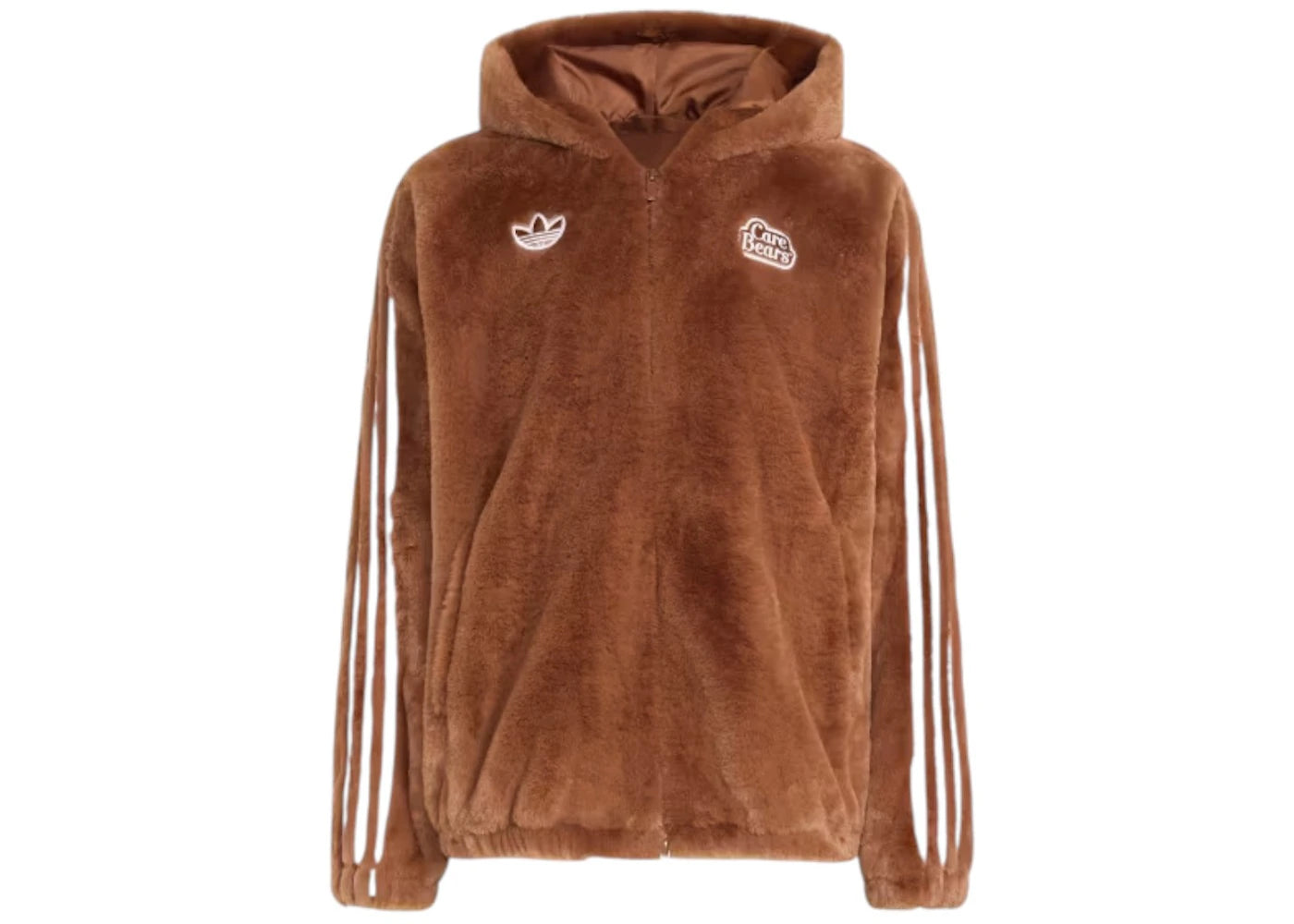 adidas x Care Bears Fur Jacket Preloved Brown - vue secondaire A