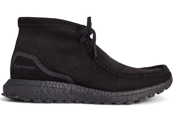 adidas x Clarks Originals Ultra Boost Wallabee Mid Ronnie Fieg 8th Street Black - authentic adidas sneakers