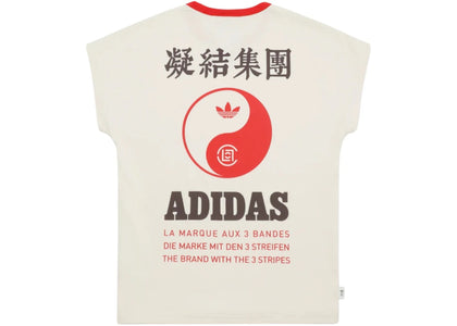 adidas x Clot Chinese New Year Collection by Edison Chen Dolman T-shirt White - authentic adidas apparel