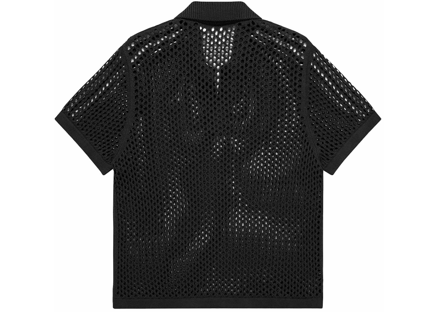 adidas x Edison Chen Crochet Polo Shirt Charcoal - vue secondaire B