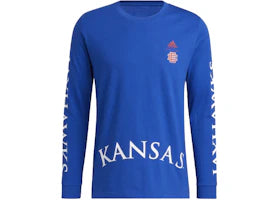 adidas x Eric Emanuel Kansas Midnight Madness Graphic L/S Tee Royal Blue