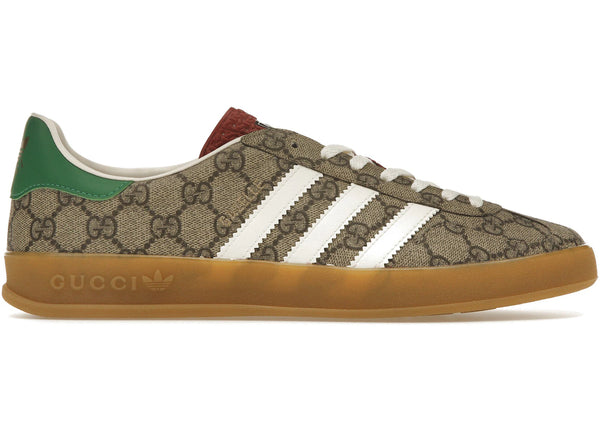 adidas x Gucci Gazelle Beige GG Monogram sneakers - authentic streetwear shoes