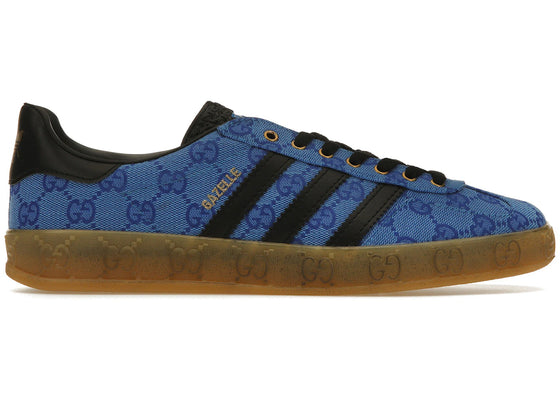 adidas x Gucci Gazelle Blue GG Monogram sneakers - authentic streetwear shoes