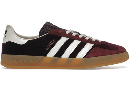 adidas x Gucci Gazelle Burgundy Velvet - authentic adidas sneakers