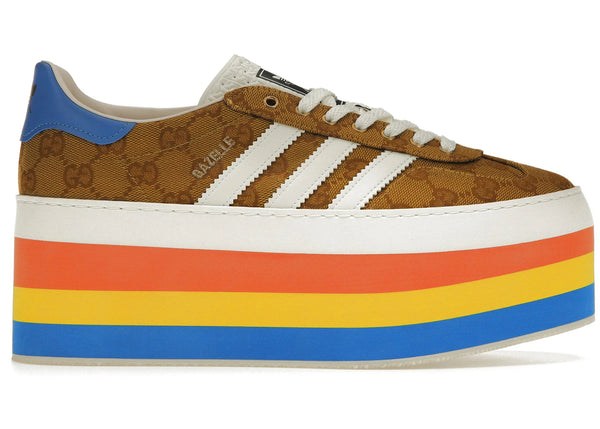 adidas x Gucci Gazelle Original GG Multicolor Platform (Women's) sneakers - authentic streetwear shoes