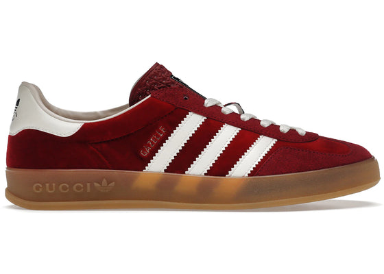 adidas x Gucci Gazelle Red sneakers - authentic streetwear shoes