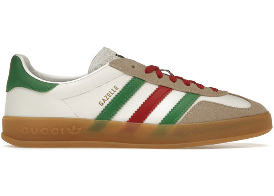 adidas x Gucci Gazelle White Green Red sneakers - authentic streetwear shoes