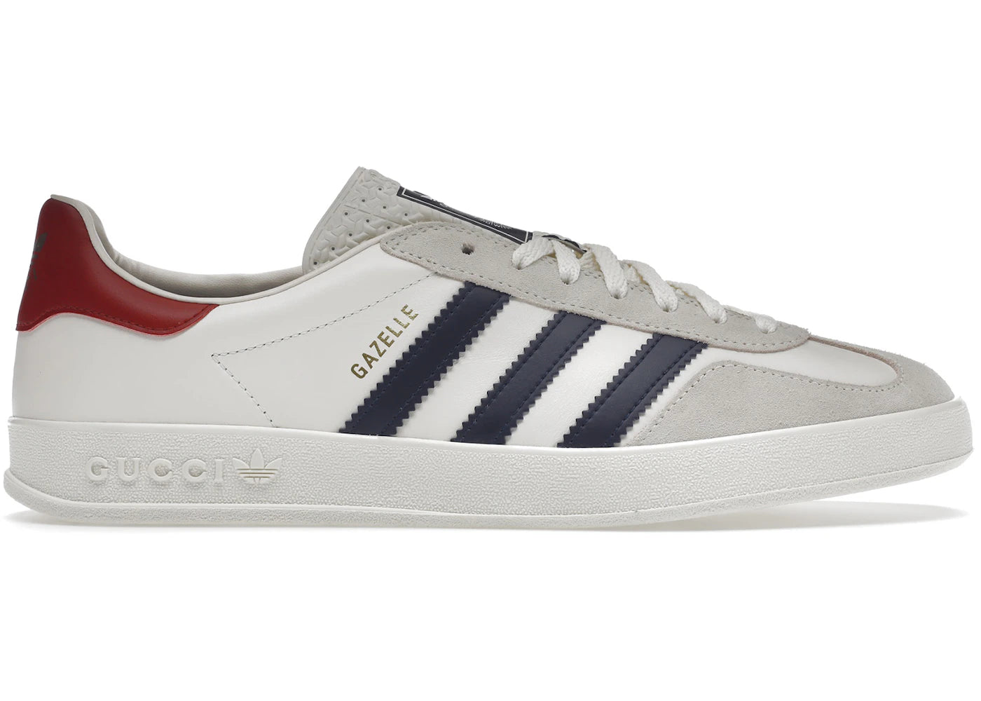 adidas x Gucci Gazelle Weiß - vue 360