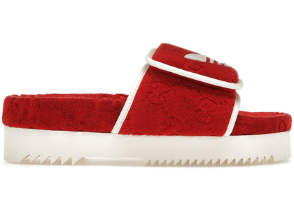 adidas x Gucci Monogram Slide Red - sneakers view 2