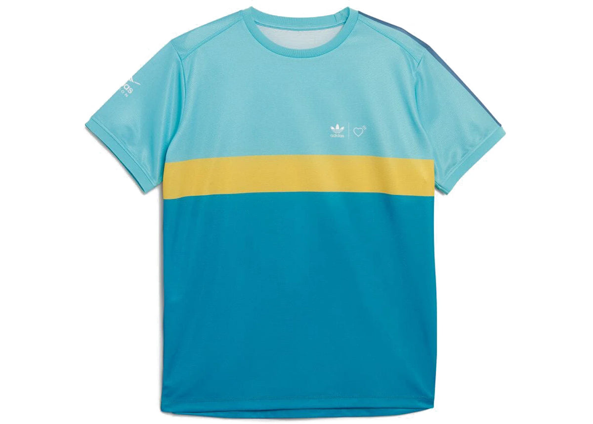 adidas x Human Made Graphic Tee Aqua - vue 360