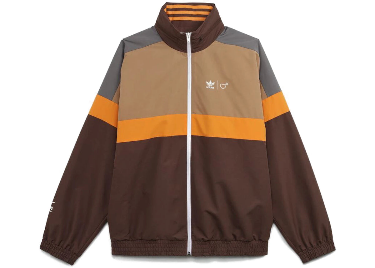 adidas x Human Made Windbreaker Jacket Brown - vue secondaire A