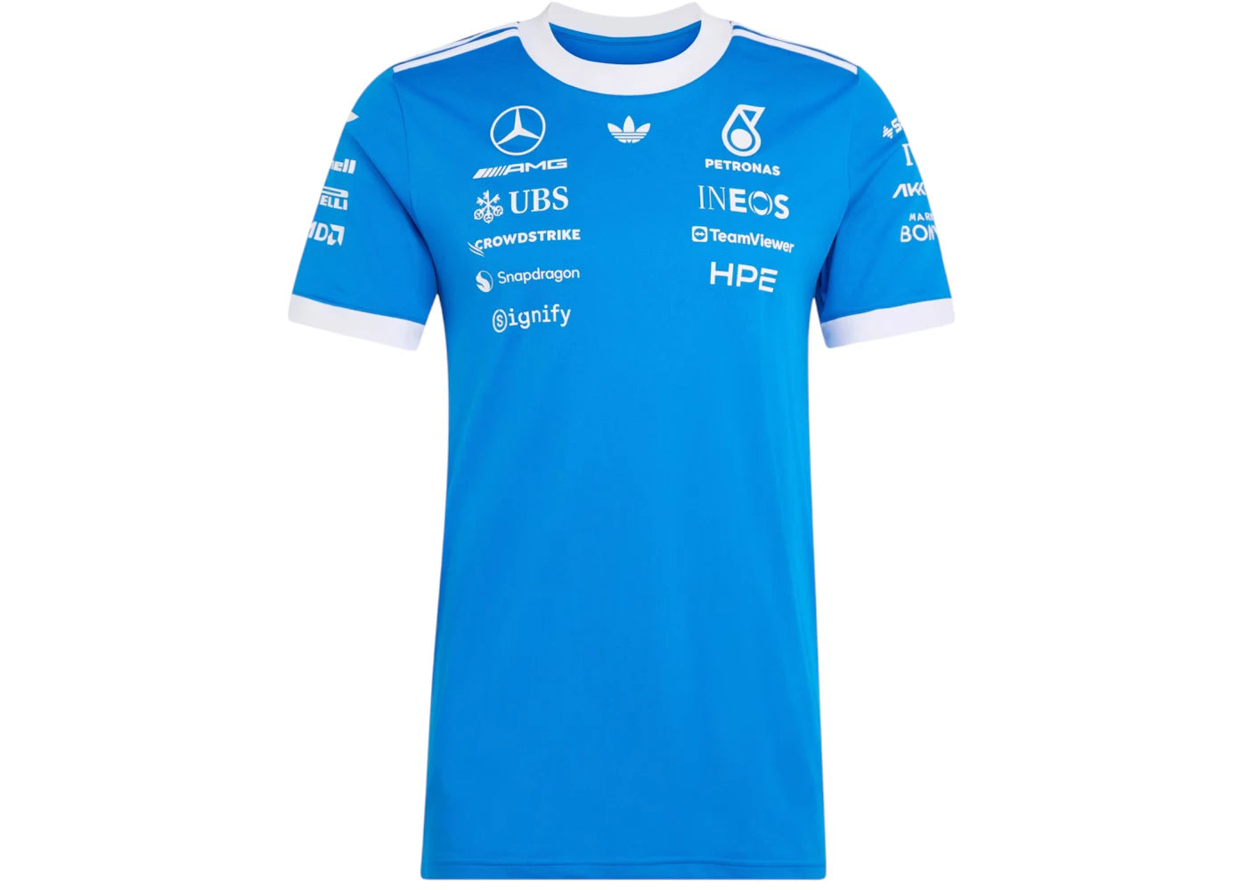adidas x Mercedes AMG Petronas Formula 1 Team Blue Wonder Driver Jersey Blue (Aisa Sizing) - vue secondaire A