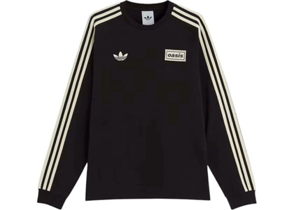 adidas x Oasis Tour 3-Stripes Longsleeve Tee Black - authentic adidas product