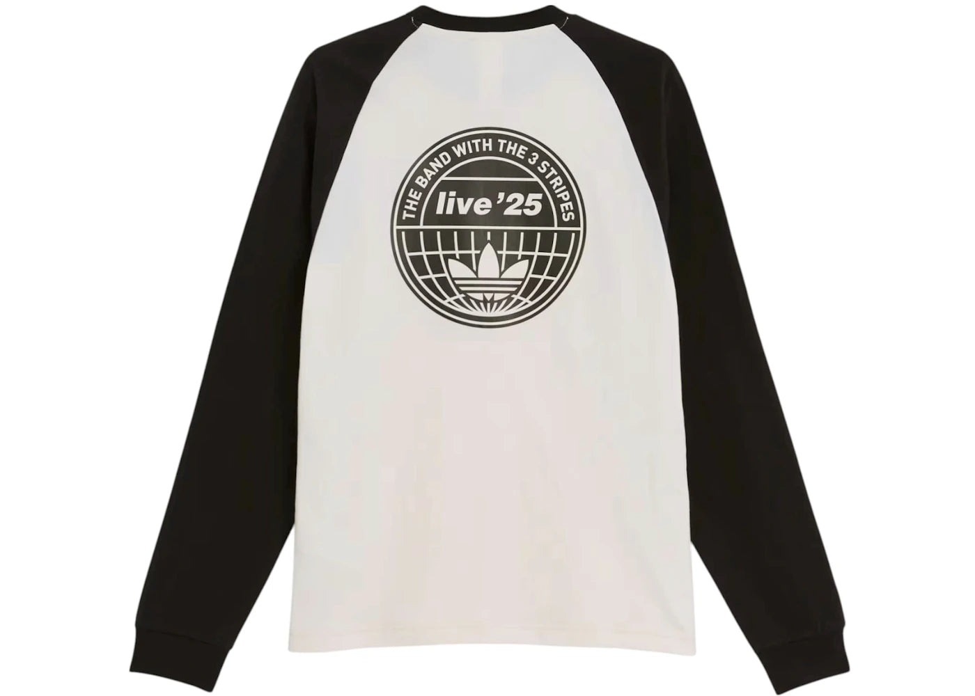 adidas x Oasis Tour 3-Stripes Longsleeve Tee Cream White - vue secondaire B