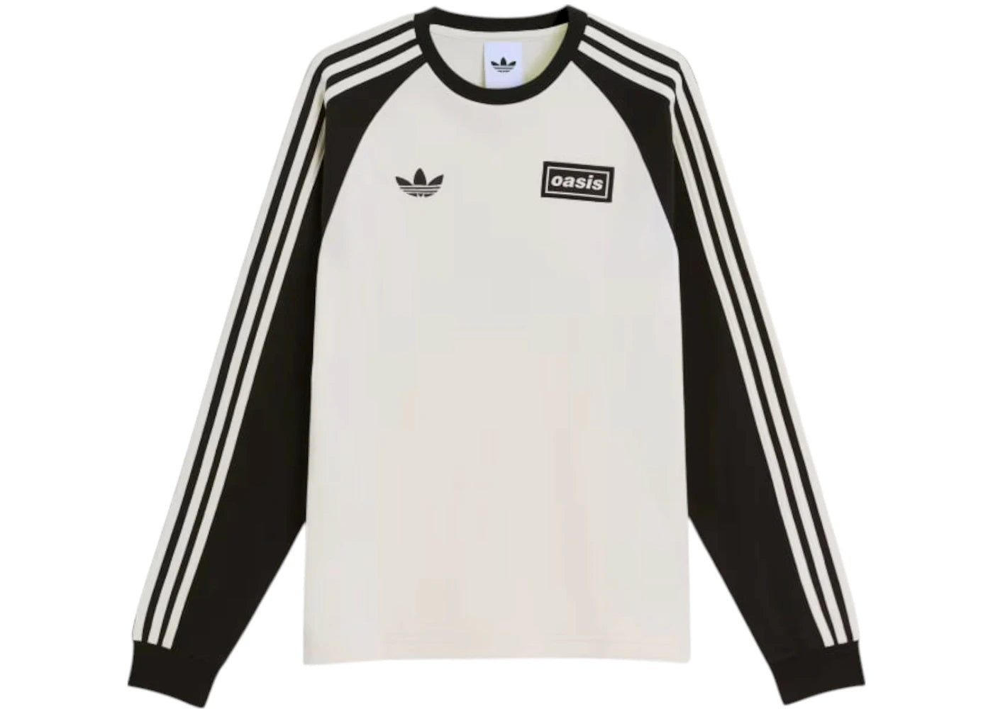 adidas x Oasis Tour 3-Stripes Longsleeve Tee Cream White - vue secondaire A