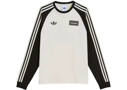 adidas x Oasis Tour 3-Stripes Longsleeve Tee Cream White - product view 2