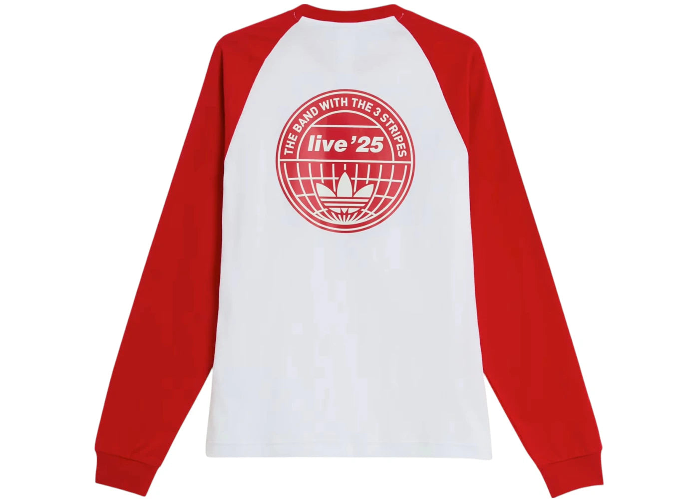 adidas x Oasis Tour 3-Stripes Longsleeve Tee White - vue secondaire B