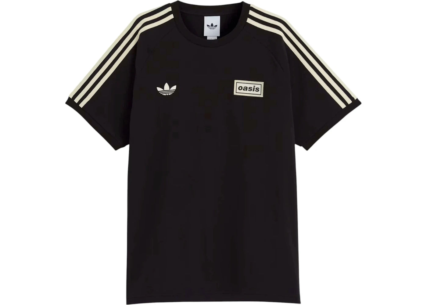 adidas x Oasis Tour 3-Stripes T-Shirt Black - vue 360