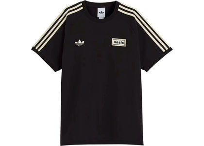 adidas x Oasis Tour 3-Stripes T-Shirt Black - authentic adidas apparel