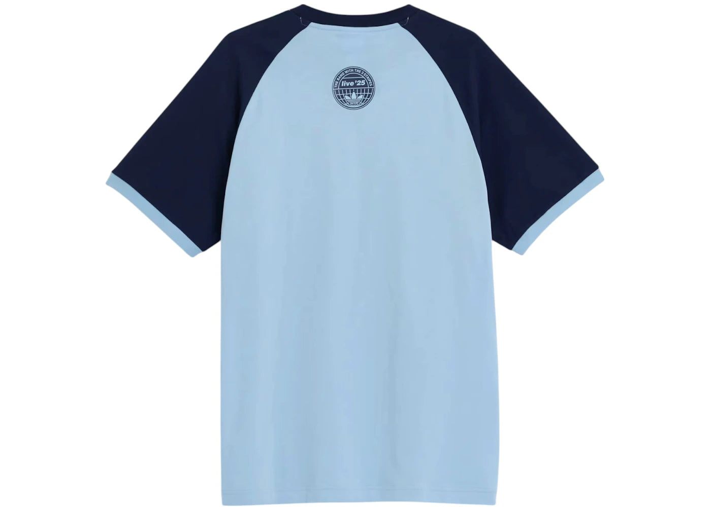 adidas x Oasis Tour 3-Streifen T-Shirt Clear Sky/Night Indigo - vue secondaire A