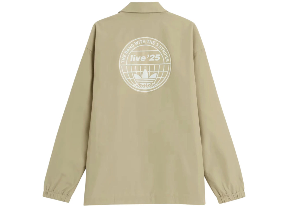 adidas x Oasis Tour Coach Jacket Stone Khaki - vue secondaire A