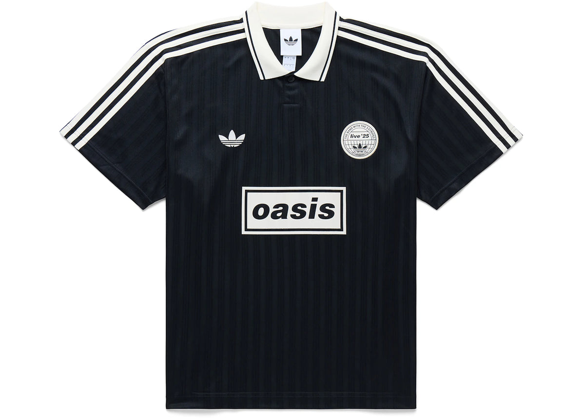 adidas x Oasis Tour Jacquard Jersey Schwarz - vue 360