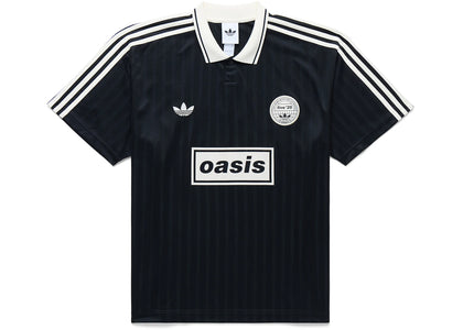 adidas x Oasis Tour Jacquard Jersey Black - authentic adidas apparel