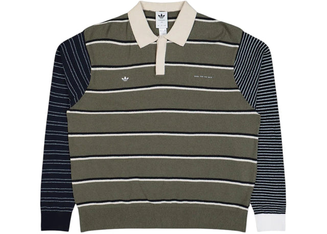 adidas x Song For The Mute Multi-Stripe Pattern T-Shirt Olistr/Alumin/Black