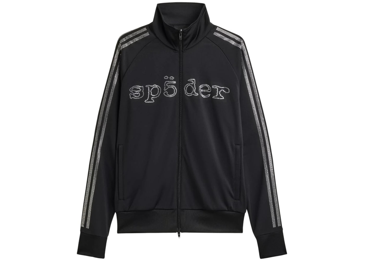 adidas x Sp5der Rhinestone Track Top Black - vue 360