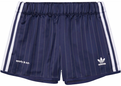adidas x Sporty & Rich Track Short Navy/White - authentic adidas product