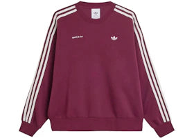 adidas x Sporty & Rich Women's Sweatshirt Maroon - vue 360