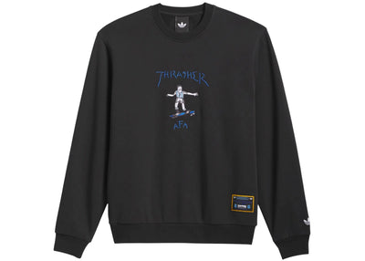 adidas x Thrasher Argentina Crewneck Sweatshirt Black