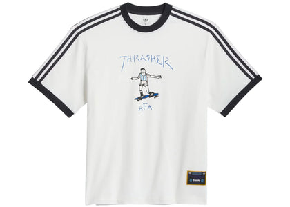 adidas x Thrasher Argentina Gonz Ringer T-shirt White - apparel view 2