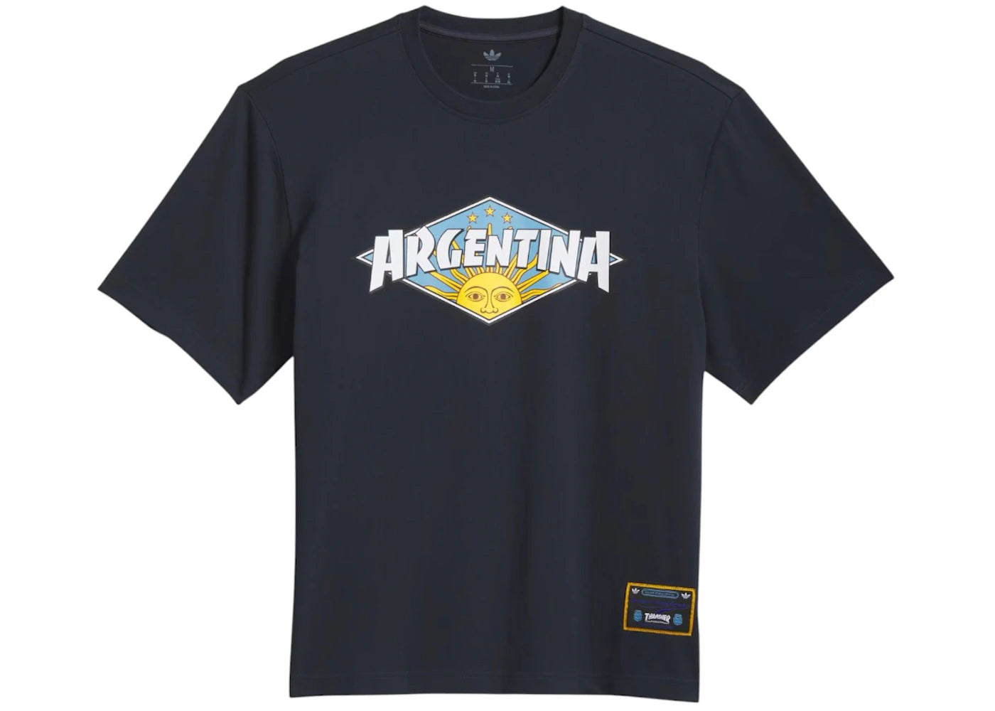 adidas x Thrasher Argentina T-shirt Night Navy - vue secondaire A