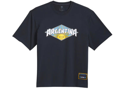 adidas x Thrasher Argentina T-shirt Night Navy - apparel view 2