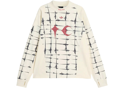adidas x Thug Club Goalie L/S T-shirt Cream White - apparel view 2